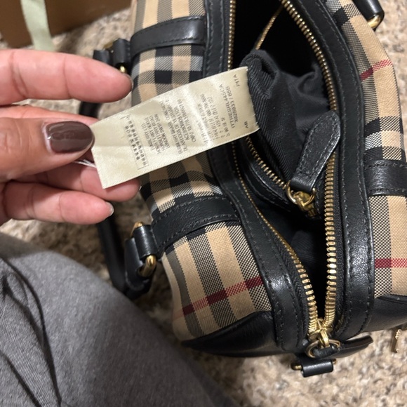 Burberry Beige and Black Plaid Handbag - Picture 13 of 15